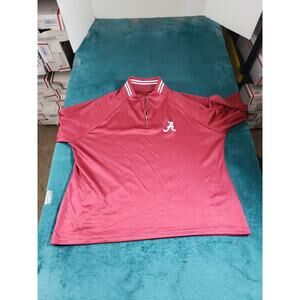 Alabama Crimson Tide Sweatshirt Size Extra Large Women Red 1/4 Zip NCAA Football